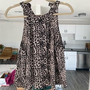 Leopard print flowy tank for sale:)